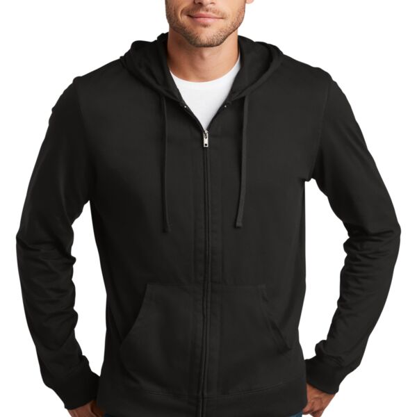 District Jersey Full Zip Hoodie DT1100 Jersey Full Zip Hoodie Thumbnail