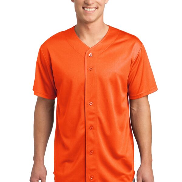 Sport Tek PosiCharge ® Tough Mesh Full Button Jersey ST220 PosiCharge ® Tough Mesh Full Button Jersey Thumbnail