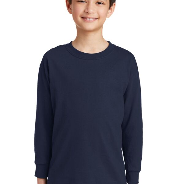 Gildan Youth Heavy Cotton 100% Cotton Long Sleeve T Shirt 5400B Youth Heavy Cotton 100% Cotton Long Sleeve T Shirt Thumbnail