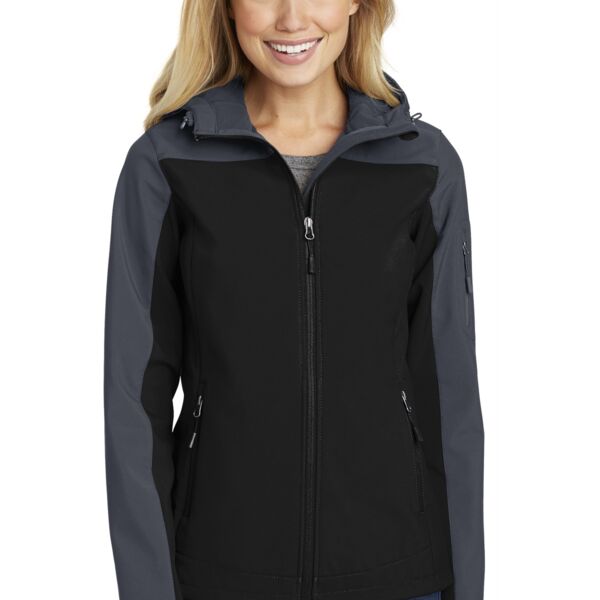 Port Authority Women's Hooded Core Soft Shell Jacket L335 Women's Hooded Core Soft Shell Jacket Thumbnail