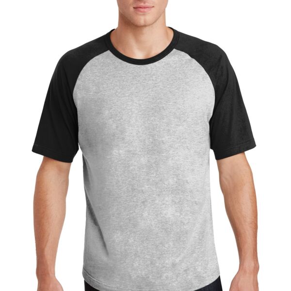 Sport Tek Short Sleeve Colorblock Raglan Jersey T201 Short Sleeve Colorblock Raglan Jersey Thumbnail