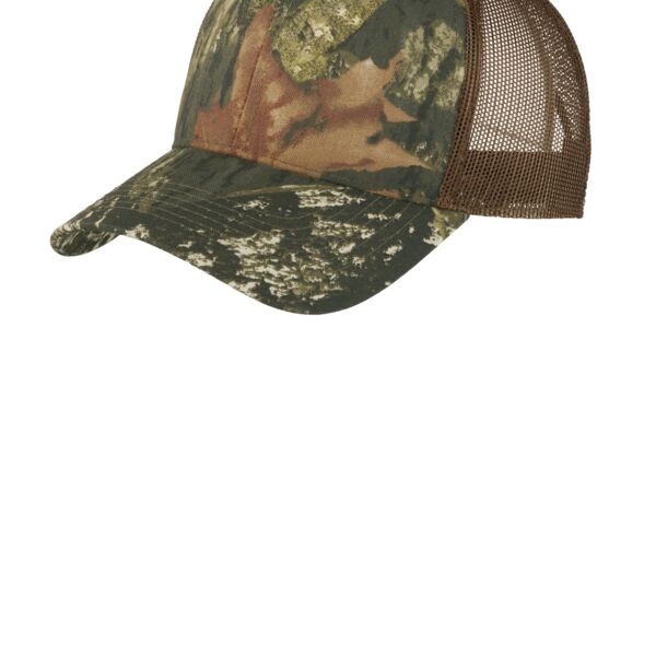 Structured Camouflage Mesh Back Cap Thumbnail